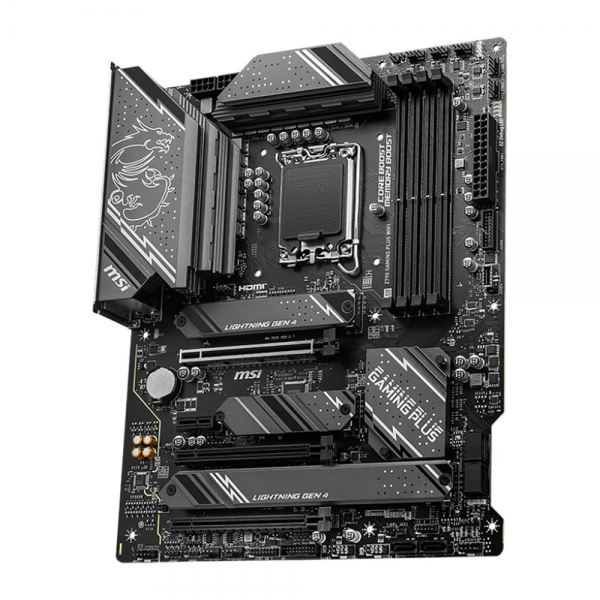 Материнская плата MSI Z790 GAMING PLUS WIFI Z790, LGA1700, 4*DDR5, 3*PCIEx16, 1*PCIEx1, 4*M.2, 2*TypeC, 1*USB3.2Gen2, 6*USB3.2Gen1, 8*USB2.0, 6*SATA3.0, 2.5G, DP, HDMI, ATX, RTL