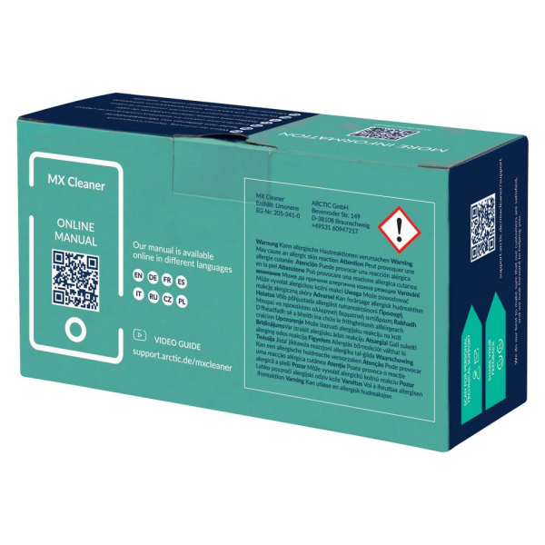 Аксессуары Салфетки Arctic Cooling ARCTIC MX Cleaner wipes (Box of 40 bags) Салфетки для снятия термопасты (ACTCP00033A)