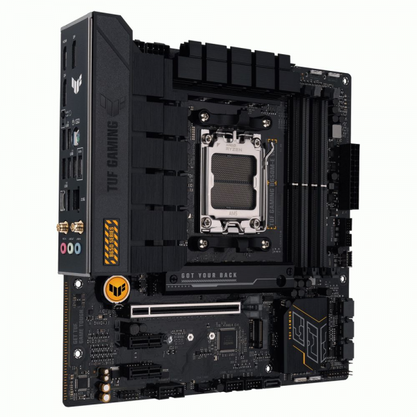 Материнская плата ASUS TUF GAMING B650M-E WIFI AM5 mATX 4xDDR5 PCIEx16 2xPCIEx1 2xM.2 USB-C HDMI 2xDP 2.5GLAN Wi-Fi 6