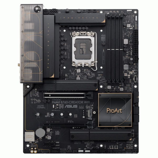 Материнская плата ASUS PROART B760-CREATOR WIFI LGA1700 ATX 4xDDR5 2xPCIEx16 PCIEx1 3xM.2 USB-C DP HDMI GLAN 2.5GLAN Wi-Fi 6