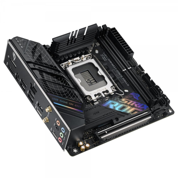 Материнская плата ASUS ROG STRIX B760-I GAMING WIFI LGA1700 mini-ITX 2xDDR5 PCIEx16 2xM.2 2хUSB-C DP HDMI 2.5GLAN Wi-Fi 6Е