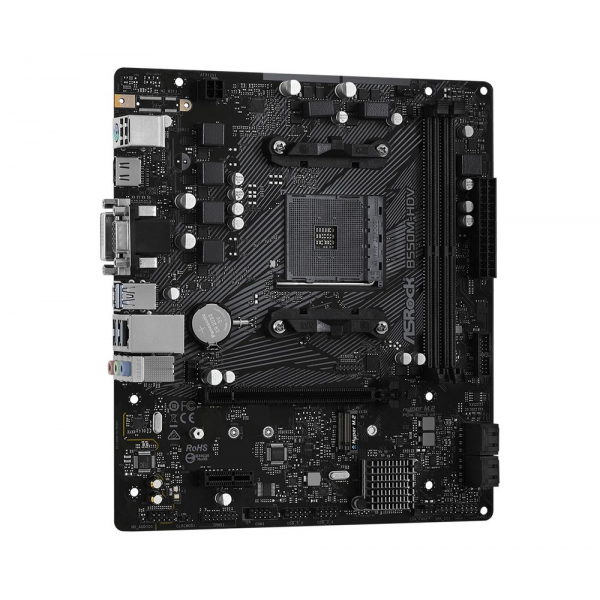 Материнская плата ASRock OEM B550M-HDV, Socket AM4, AMD B550, 2xDDR4-3200, D-SUB+DVI-D+HDMI, 1xPCI-Ex16, 1xPCI-Ex1, 4xSATA3(RAID 0/1/10), 1xM.2, 8 Ch Audio, 1xGLan, (2+4)xUSB2.0, (4+2)xUSB3.2, 1xPS/2, mATX, RTL, {20} (931635)