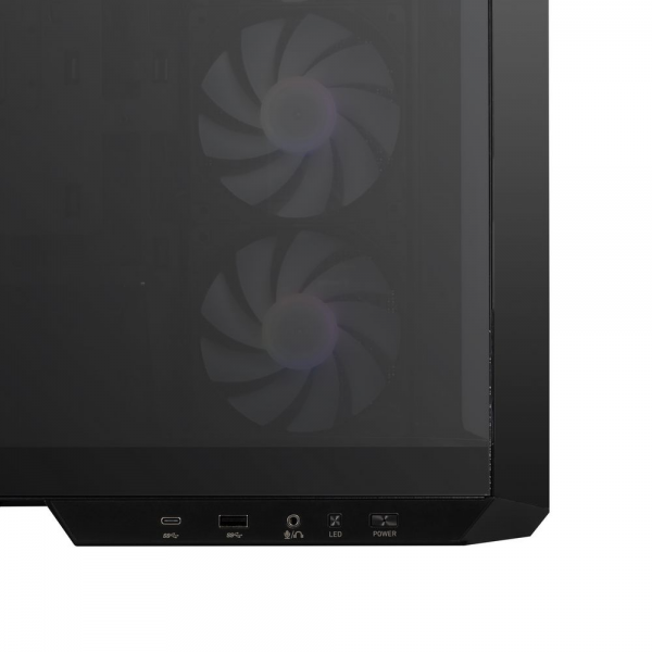 Корпус MSI MAG Pano M100R PZ , Micro-ATX, 1xUSB 3.2 Gen 1, 1xUSB 3.2 Gen2 Type-C, 4x120mm ARGB Fan, ARGB+PWM Control Board, TG