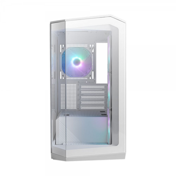 Корпус MSI MAG Pano M100R PZ White , Micro-ATX, 1xUSB 3.2 Gen 1, 1xUSB 3.2 Gen2 Type-C, 4x120mm ARGB Fan, ARGB+PWM Control Board, TG, WHITE