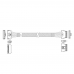 Кабель JPC P7328DN00800-1 Cable MCIO x8 74P (прямой Straight Type) -TO- Slimline SAS x8 74P (SFF8654, прямой Straight Type) , 85 Ohm, L:80cm