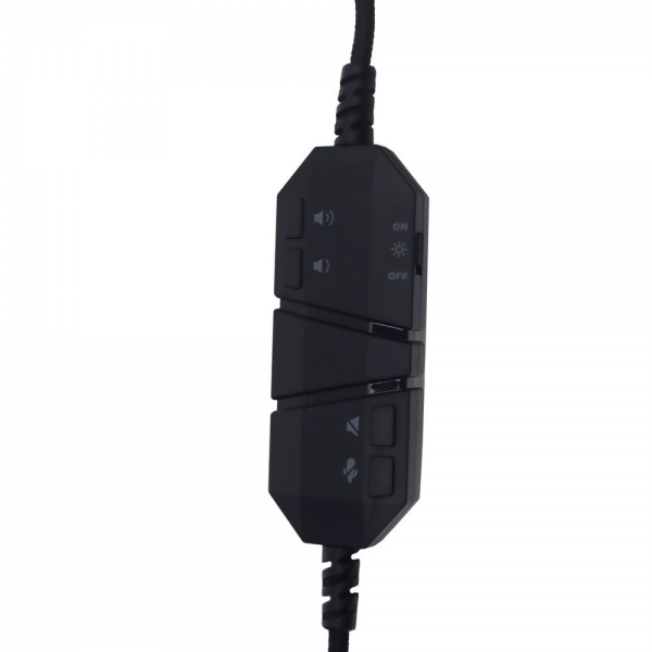 Наушники Raskat Strike 3U (50мм, 32Ом, 114±3дБ, 20-20000Гц, микрофон, USB 2м, подсветка)