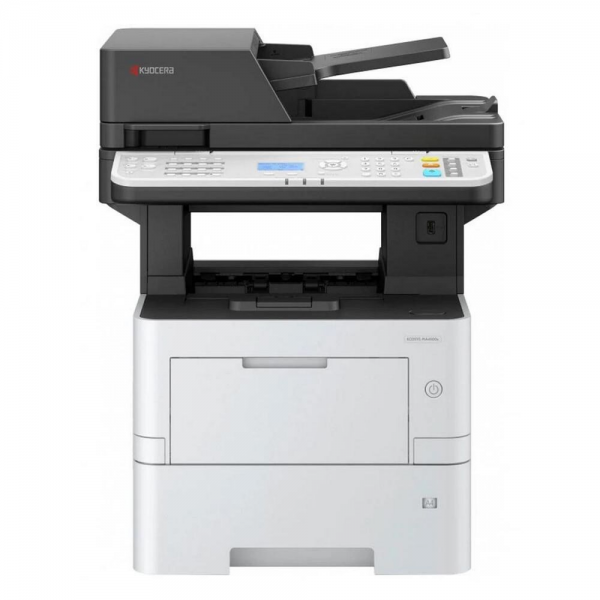 Kyocera Ecosys MA4500x A4, МФУ, лазерное, черно-белое, 45стр/мин, 1200dpi, 1400МГц, 1024Мб, 512Гб, 75АПД, 500+100, AirPrint/USB/Ethernet, 6000стр/картридж, (110C133NL0)