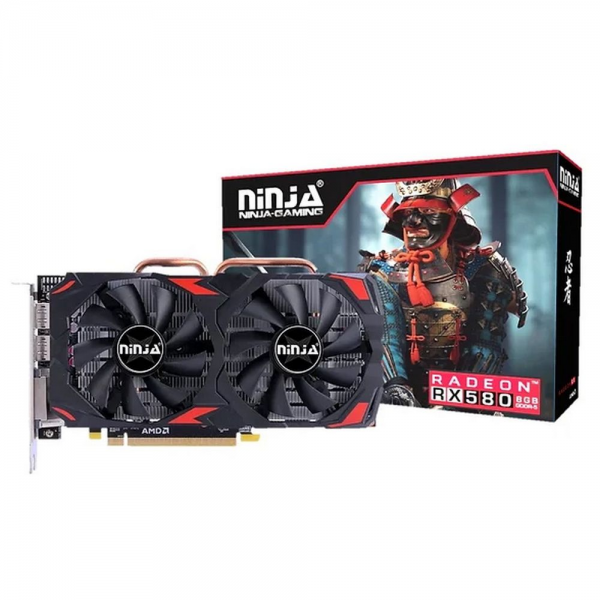 Видеокарта Ninja (Sinotex) RX580 4GB GDDR5 256bit 2xDP HDMI 2FAN RTL