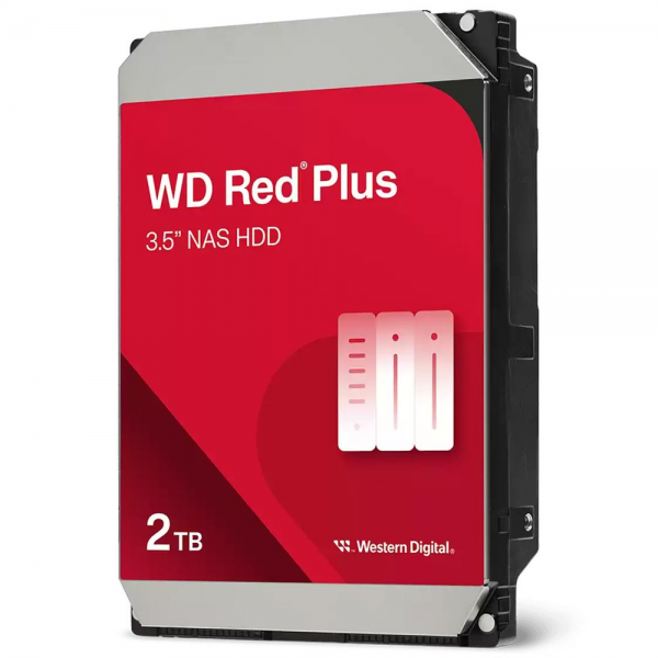 Жесткий диск Western Digital Red Plus 2TB 3.5" 5400RPM 64МB (SATA-III) WD20EFPX