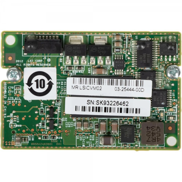 Модуль резервного сохранения данных контроллера Broadcom LSICVM02 (LSI00418 4G / 05-25444-00 / 03-25444-04B) Cache Vault для моделей 9361-8i(1G), 1G Version (05-25444-00 (4G)) (008082)