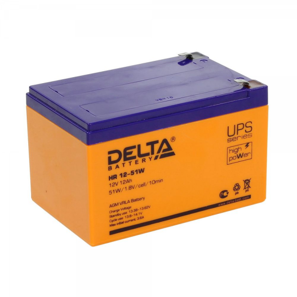 Аккумуляторная батарея Delta HR 12-51 W
