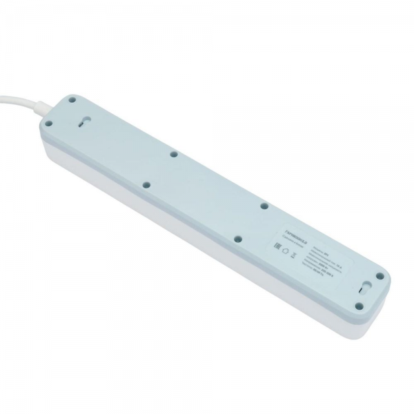Сетевой фильтр Гарнизон EPS-4-U3-W-4 белый, 4 розетки 220В, 10А, 3 розетки USB-A 5В, кабель 4м, ур.защиты 2+, пакет