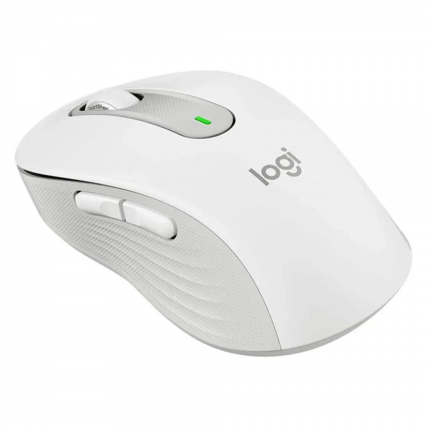Мышь Logitech Мышь беспроводная Logitech M650 Signature Off White белая, 400-4000 dpi, Bluetooth + 2.4G, 5 кнопок, АА-батарейка, полноразмерная, правый хват