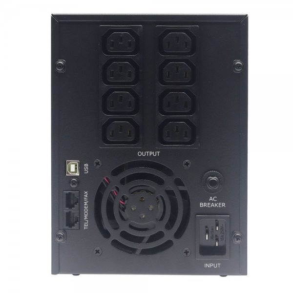 Источник бесперебойного питания ИБП Raskat HIL-3000VA (3000VA, 1800Вт, 8xIEC320, LCD, USB type-B, 2xRJ-45)