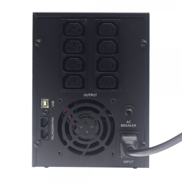 Источник бесперебойного питания ИБП Raskat HIL-3000VA (3000VA, 1800Вт, 8xIEC320, LCD, USB type-B, 2xRJ-45)