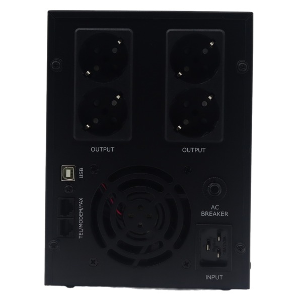 Источник бесперебойного питания ИБП Raskat HSL-3000VA (3000VA, 1800Вт, 4xCEE7, LCD, USB type-B, 2xRJ-45)