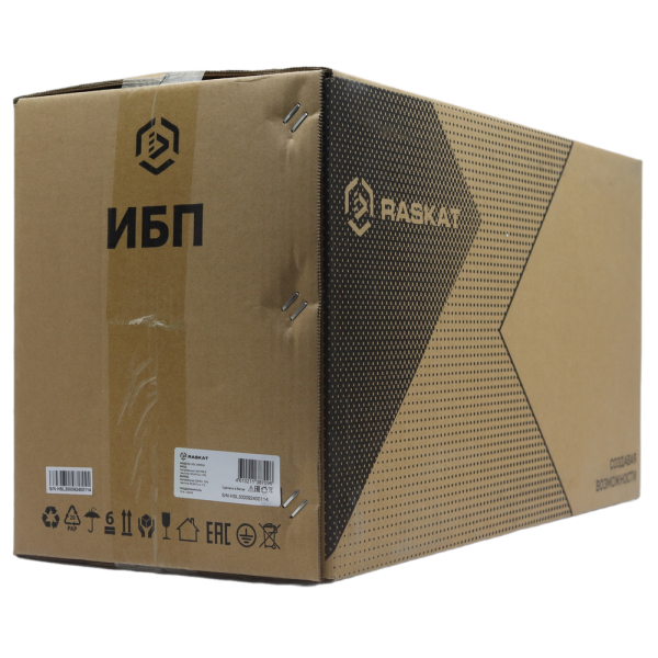 Источник бесперебойного питания ИБП Raskat HSL-3000VA (3000VA, 1800Вт, 4xCEE7, LCD, USB type-B, 2xRJ-45)