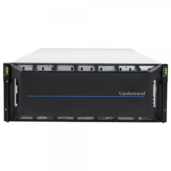 Сетевой накопитель Infortrend CS 2060D-J 4U/60bay, scale-out NAS, dual nodes subsystem including 2x4 Core CPU, 128GB (8x16GB), 8x10GbE(SFP+), 4x12Gb/s SAS EXP. Ports, 2x(PSU+FAN), 2x(SuperCap.+flash), 60 x 3.5" drive trays and rackmount kit, scale out to
