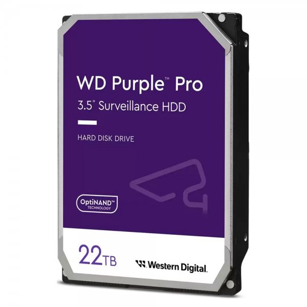 Жесткий диск Western Digital 3.5" 22TB Purple Surveillance HDD WD221PURP (actual) SATA 6Gb/s - 7200 rpm