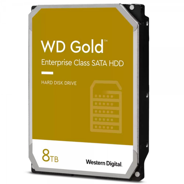 Жесткий диск Western Digital 3.5" 8TB WD8005FRYZ Gold SATA3, Cache 256MB, 7200 rpm