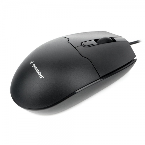 Мышь Gembird Bad Pack Мышь Gembird MOP-430, USB, черный, 3кн.+колесо-кнопка, 1600 DPI, кабель 1.5 м