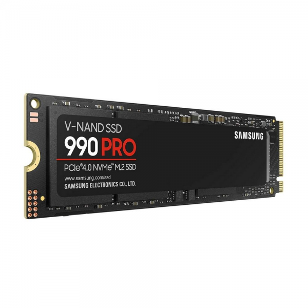 Твердотельный накопитель SSD Samsung M.2 2280 4TB 990 PRO NVMe 2.0, PCIe 4.0 x4, V-NAND TLC, R/W 7450/6900MB/s, IOPs 1 400 000/1 550 000, DRAM buffer 4096MB, TBW 2400, DWPD 0.33