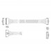 Кабель L285MM004-SD-R Cable MCIO x8 74P (прямой Straight Type) -TO- MCIO x8 74P (угловой Right Angle) , 85 Ohm, L:80cm