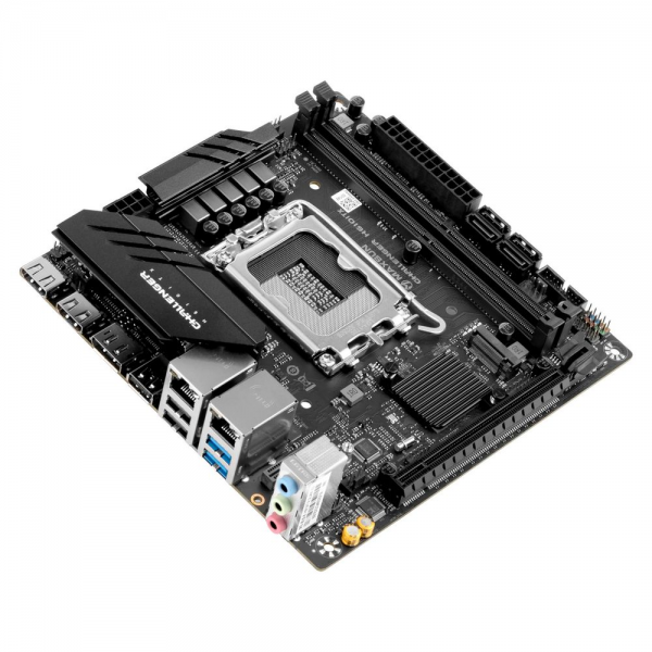 Материнская плата Maxsun MS-Challenger H610ITX 2LAN V3 H610, LGA1700, 2*DDR4, 1*PCIEx16, 1*M.2, 4*USB3.2Gen1, 5*USB2.0, 2*SATA3.0, 2.5G, 1G, DP, 2*HDMI, Mini-ITX, RTL