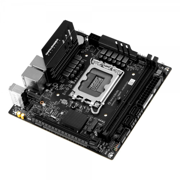 Материнская плата Maxsun MS-Challenger H610ITX 2LAN V3 H610, LGA1700, 2*DDR4, 1*PCIEx16, 1*M.2, 4*USB3.2Gen1, 5*USB2.0, 2*SATA3.0, 2.5G, 1G, DP, 2*HDMI, Mini-ITX, RTL