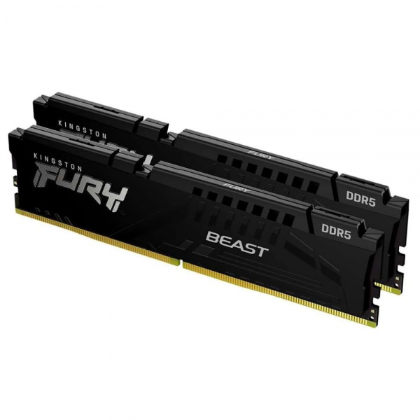 Модуль памяти Kingston 16GB DDR5 5600 DIMM FURY Beast Black EXPO kit 2*8gb, 288pin, Non-ECC