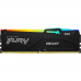 Модуль памяти Kingston 16GB DDR5 5600 DIMM FURY Beast Black AMD RGB On-Die ECC, поддержка AMD EXPO, CL36, 1.25V