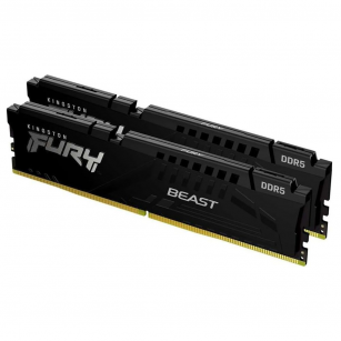 Модуль памяти Kingston 32GB DDR5 5600 FURY Beast Black EXPO Non-ECC Unbuffered DIMM (Kit 2*16gb) 1RX8 36-38-38 1.25V 288-pin 16Gbit