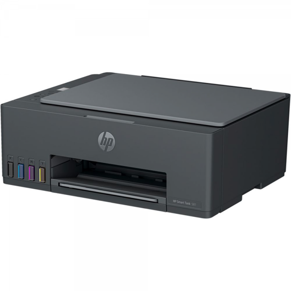 МФУ струйное HP Smart Tank 581, A4, цветная печать, 16 стр/мин, 4800x1200 dpi, USB/WiFi/СНПЧ, чёрный корпус (4A8D4A#BEW)