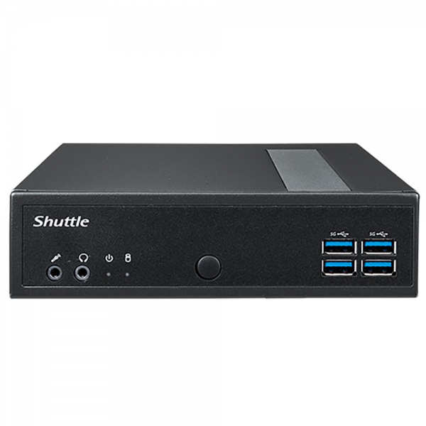 Платформа системного блока с ЦПУ Shuttle DL30N Intel N100 Fanless PC, DDR5 SODIMM Max.16GB, no SSD, no wifi, Support 3x independent display