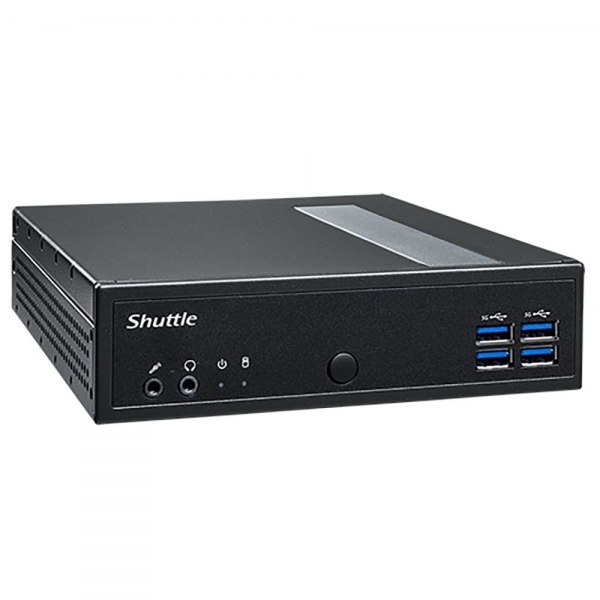 Платформа системного блока с ЦПУ Shuttle DL30N Intel N100 Fanless PC, DDR5 SODIMM Max.16GB, no SSD, no wifi, Support 3x independent display