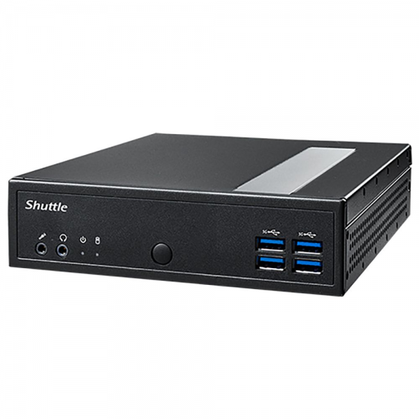 Платформа системного блока с ЦПУ Shuttle DL30N Intel N100 Fanless PC, DDR5 SODIMM Max.16GB, no SSD, no wifi, Support 3x independent display