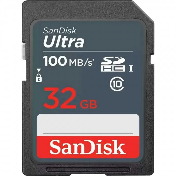 Карта памяти SanDisk Ultra 32GB SDHC Memory Card 100MB/s