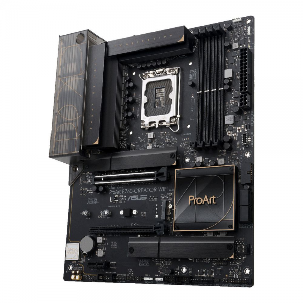 Материнская плата ASUS PROART B760-CREATOR WIFI LGA1700 ATX 4xDDR5 2xPCIEx16 PCIEx1 3xM.2 USB-C DP HDMI GLAN 2.5GLAN Wi-Fi 6 (90MB1FY0-M1EAY0)