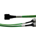 Кабель Amphenol RSL38-2006 Cable, U.2 Enabler, HDmSAS 8x (2x SFF8643) to 2x Slimline x4 (2x SFF8654), 1m, Used with systems that use the Slimline connector on the NVMe-backplane OEM
