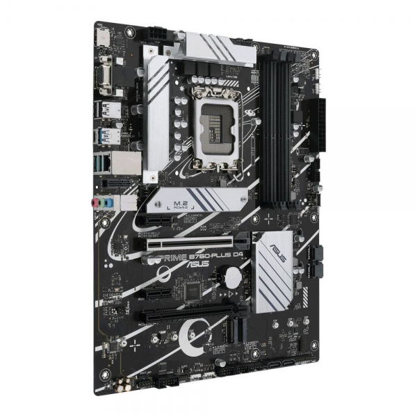 Материнская плата ASUS PRIME B760-PLUS D4 LGA1700 ATX 4xDDR4 2xPCIEx16 2xPCIEx1 3xM.2 USB-C DP HDMI VGA 2.5GLAN (90MB1CW0-M1EAY0)