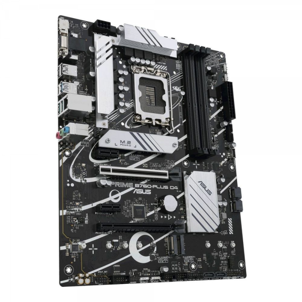 Материнская плата ASUS PRIME B760-PLUS D4 LGA1700 ATX 4xDDR4 2xPCIEx16 2xPCIEx1 3xM.2 USB-C DP HDMI VGA 2.5GLAN (90MB1CW0-M1EAY0)