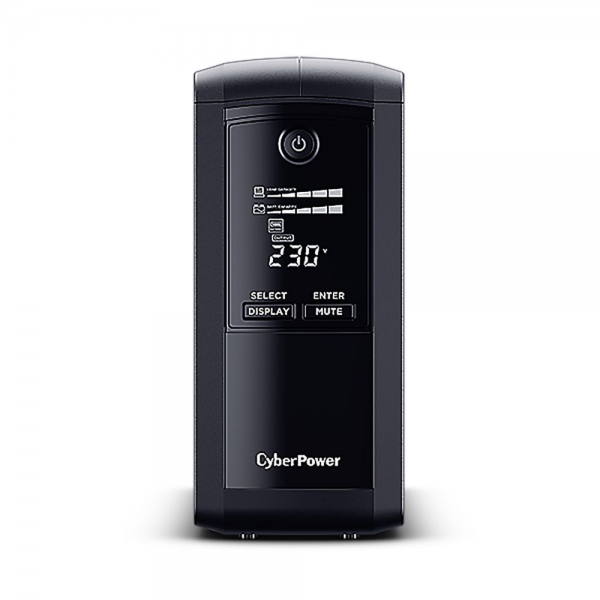 Источник бесперебойного питания ИБП Line-Interactive CyberPower VP1000ELCD 1000VA/550W USB/RS-232/RJ11/45 (4 EURO)