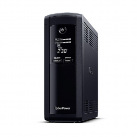 Источник бесперебойного питания ИБП Line-Interactive CyberPower VP1200ELCD 1200VA/720W USB/RS-232/RJ11/45  (4 + 1 EURO)