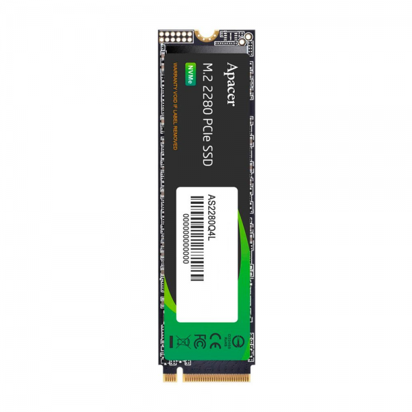 Твердотельный накопитель SSD Apacer M.2 2280 512GB AS2280Q4L Client SSD AP512GAS2280Q4L-1 3600/3000, PCIe Gen4 x4, 3D NAND