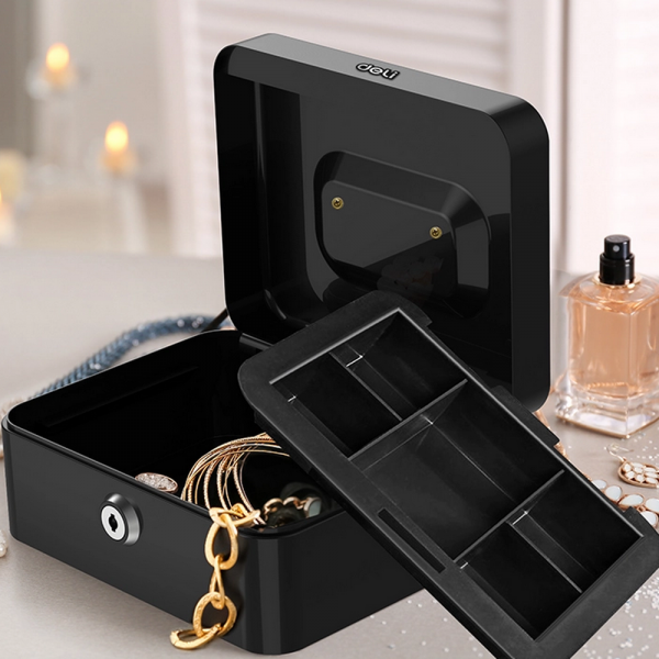 Сейф Deli Safe Box Size(cm):9*20*16;Door/box thickness:0.8/0.8mm;