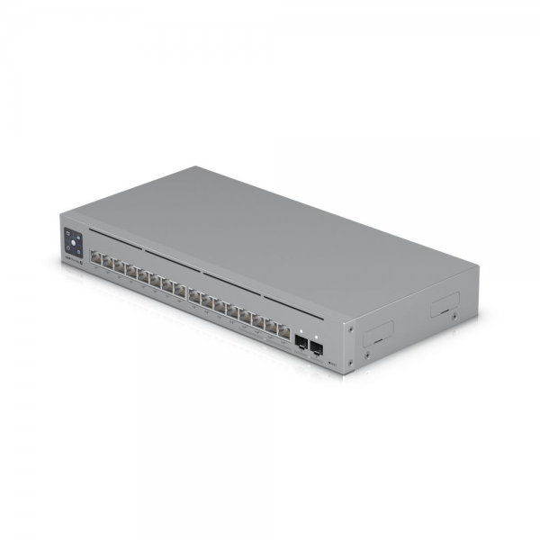 Коммутатор Ubiquiti UniFi Switch Pro Max 16 PoE PoE-коммутатор в стойку, 4х 2.5G RJ45, 12х 1G RJ45, 2х 10G SFP+, раздача 180 Вт