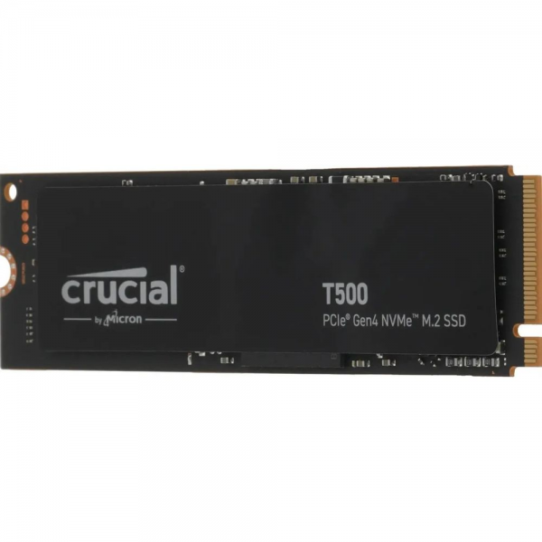 Твердотельный накопитель SSD Crucial M.2 2280 500GB Crucial T500 Client SSD CT500T500SSD8 PCIe Gen4x4 with NVMe, 7200/5700, TLC, 300TBW