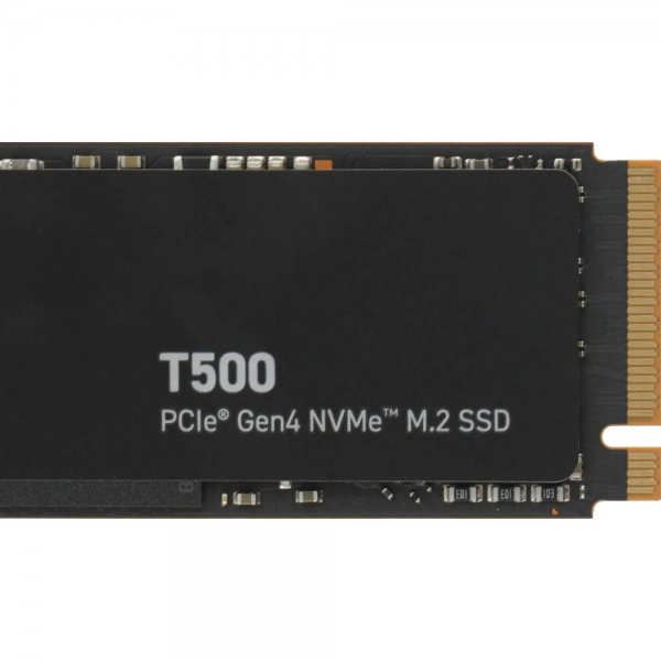 Твердотельный накопитель SSD Crucial M.2 2280 500GB Crucial T500 Client SSD CT500T500SSD8 PCIe Gen4x4 with NVMe, 7200/5700, TLC, 300TBW