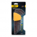 Набор шестигранных ключей "TORX" удлиненных Deli DL230707G 9 шт S2, размеры T10,T15,T20,T25,T27,T30,T40,T45,T50, пластиковый держатель
