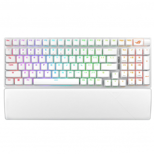 Клавиатура ASUS X901 STRIX SCOPE II 96 WL WHT ROG NX Snow PBT 96% USB 2.4GHz BT
